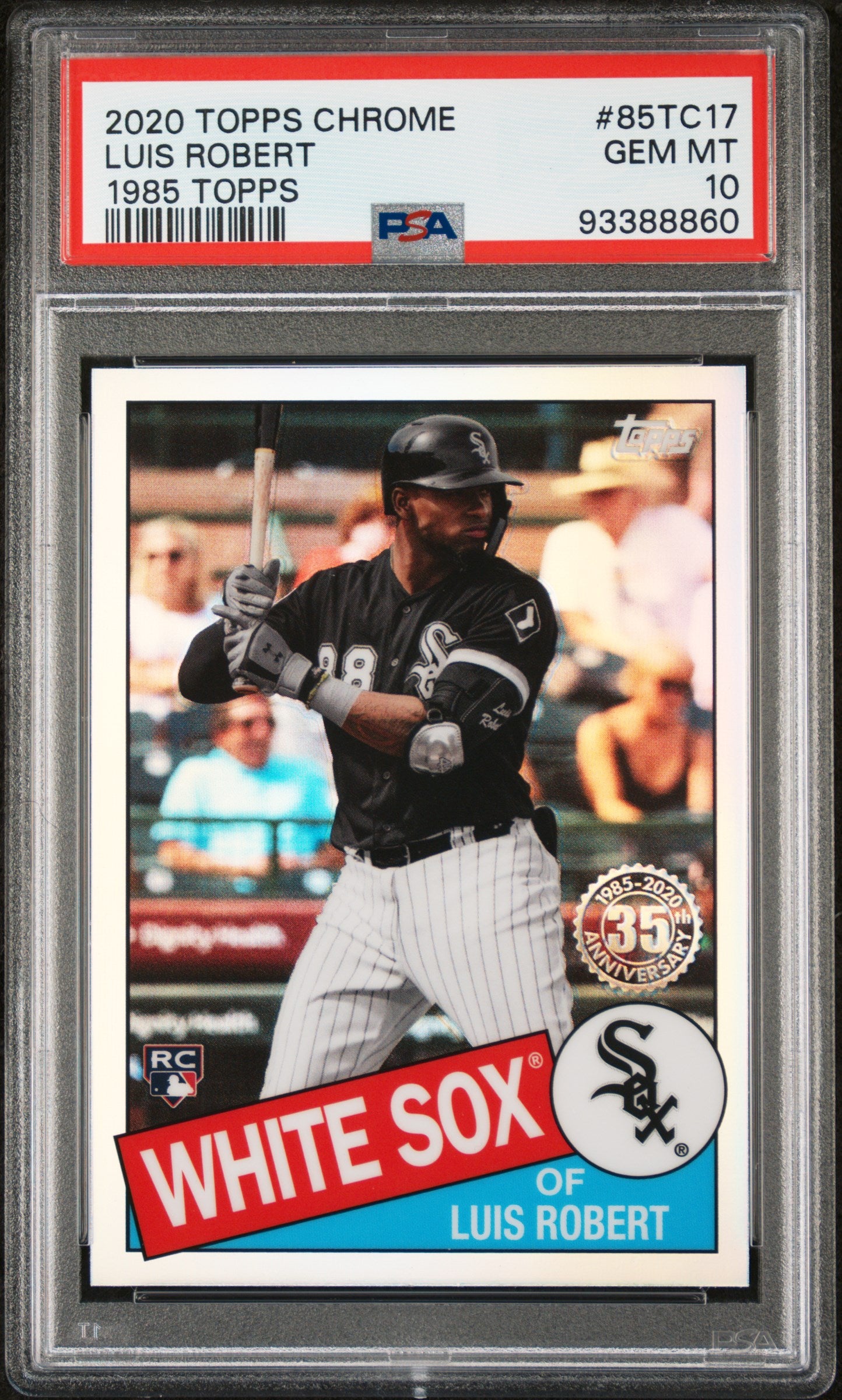 2020 Topps Chrome 1985 Luis Robert #85TC17 RC PSA 10