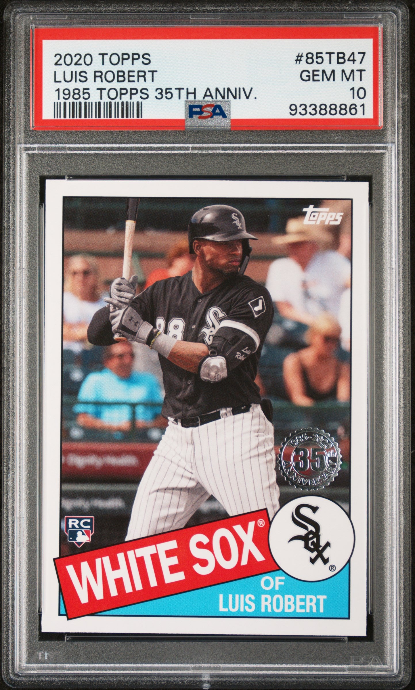 2020 Topps 1985 35th Anniv. Luis Robert #85TB47 RC PSA 10
