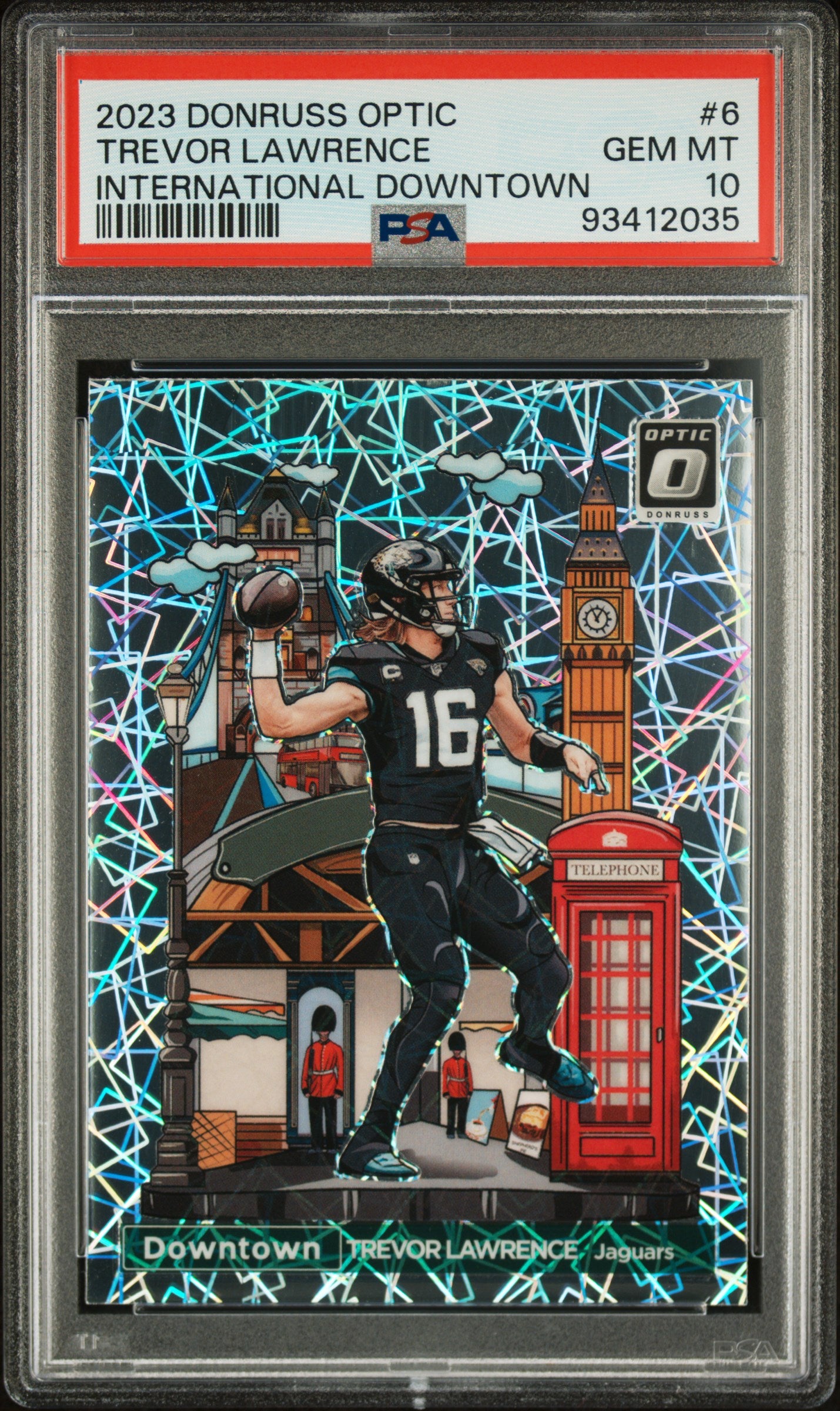 2023 Panini Donruss Optic International Downtown Trevor Lawrence #6 PSA 10