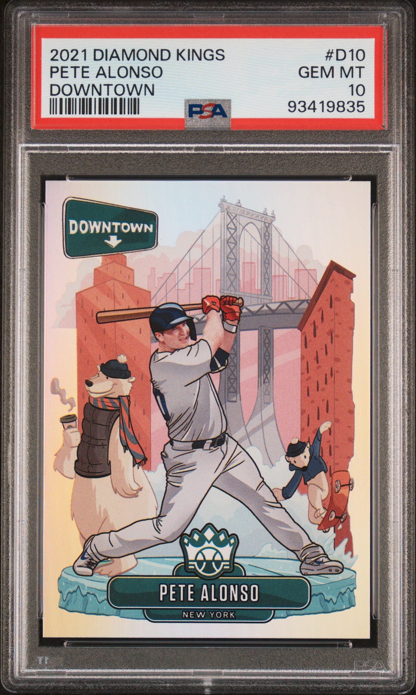 2021 Diamond Kings #D-10 Pete Alonso Downtown PSA 10