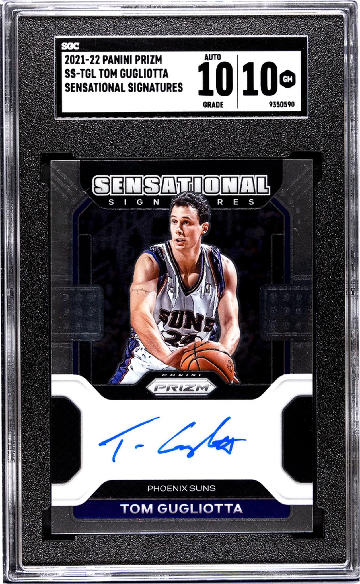 2021-22 Panini Prizm #SS-TGL Tom Gugliotta Sensational Sigs. SGC 10