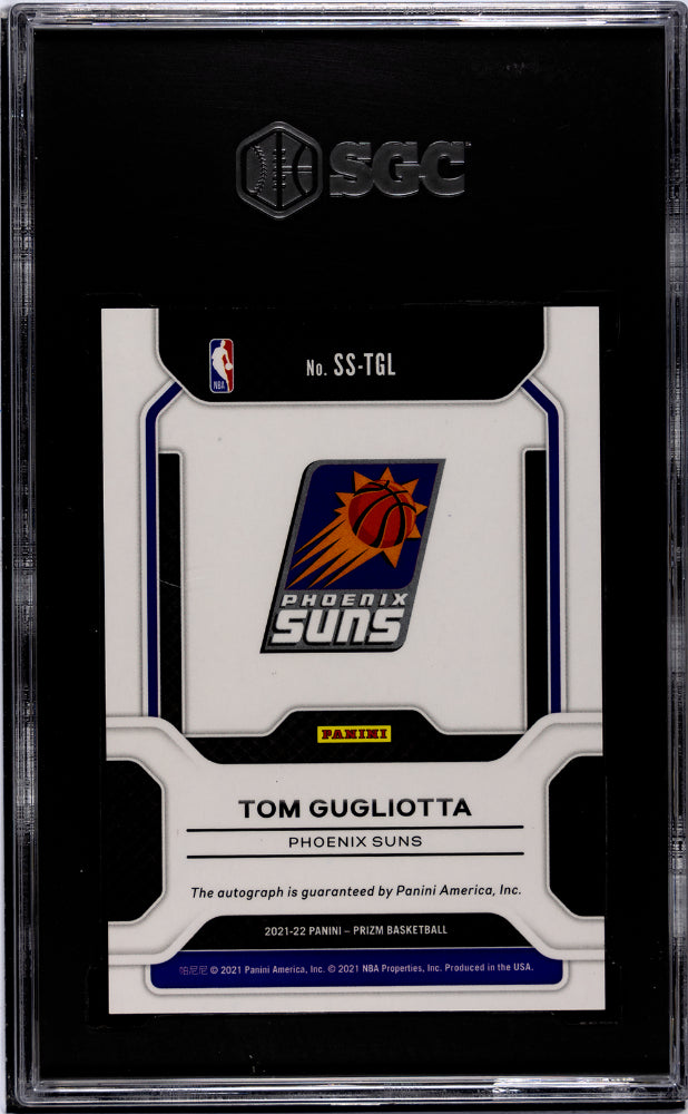 2021-22 Panini Prizm #SS-TGL Tom Gugliotta Sensational Sigs. SGC 10