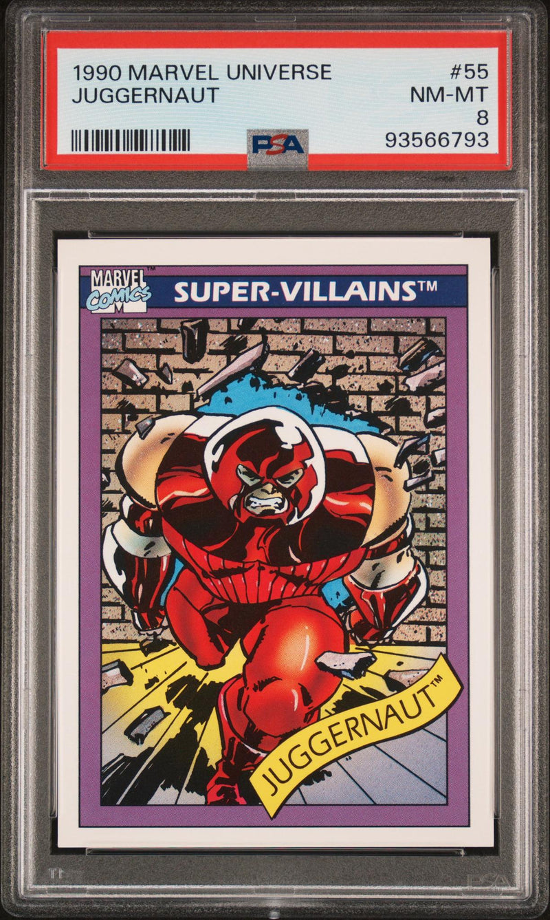 1990 Marvel Universe Juggernaut #55 PSA 8