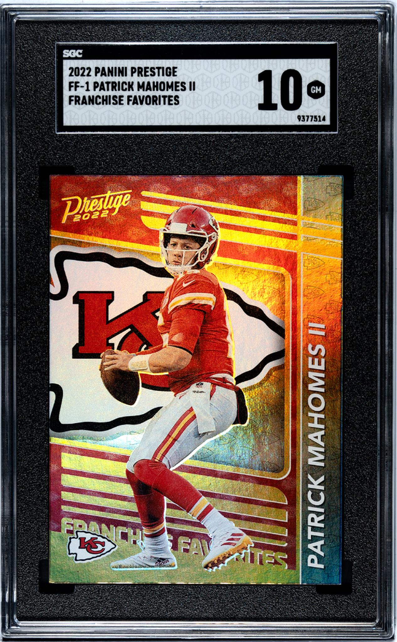 2022 Panini Prestige Franchise Favorites Patrick Mahomes II #FF-1 SGC 10