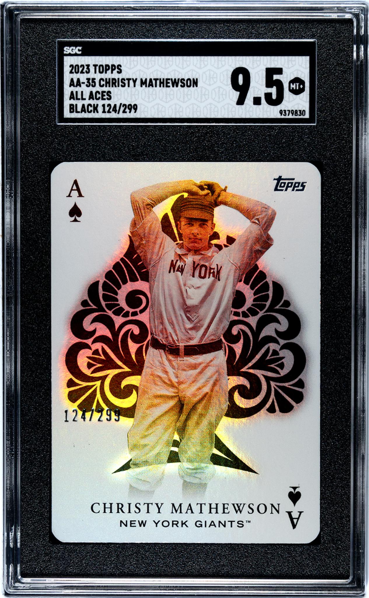 2023 Topps All Aces Black Christy Mathewson #AA-35 /299 SGC 9.5
