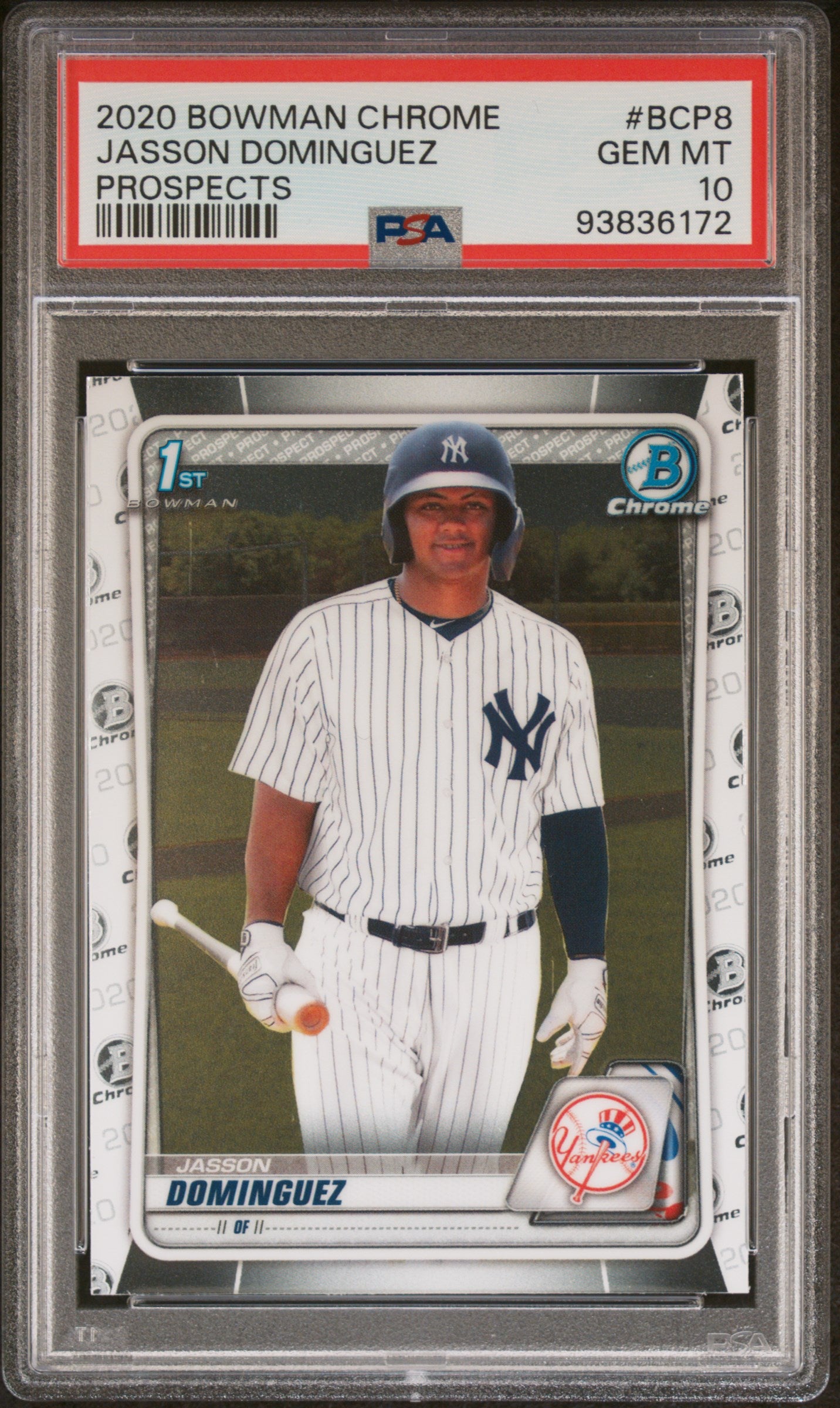 2020 Bowman Chrome Prospect Jasson Dominguez #BCP8 PSA 10
