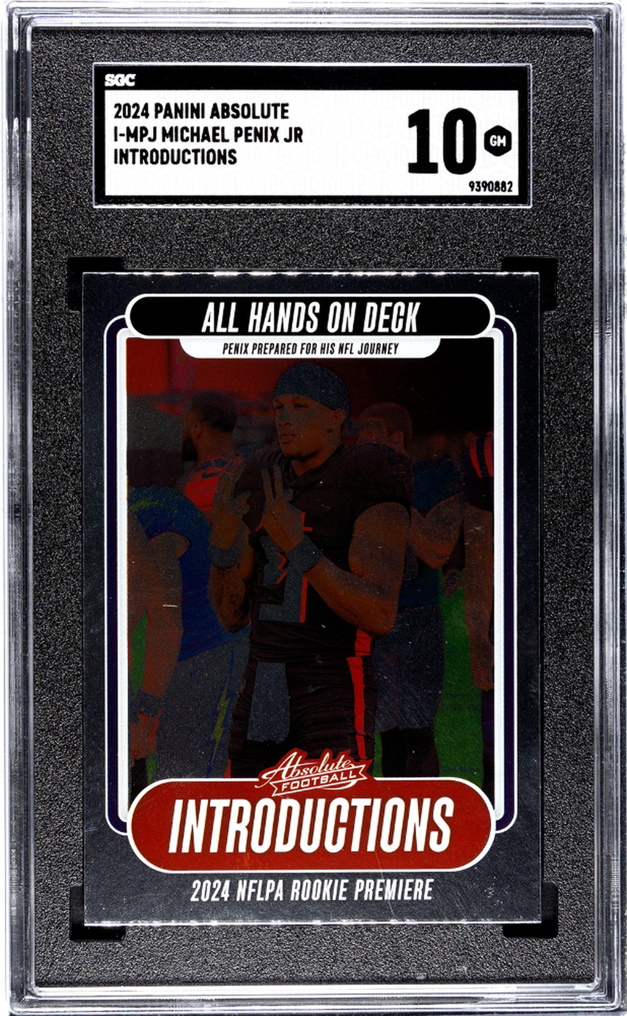 2024 Panini Absolute Introductions Michael Penix Jr #I-MPJ SGC 10
