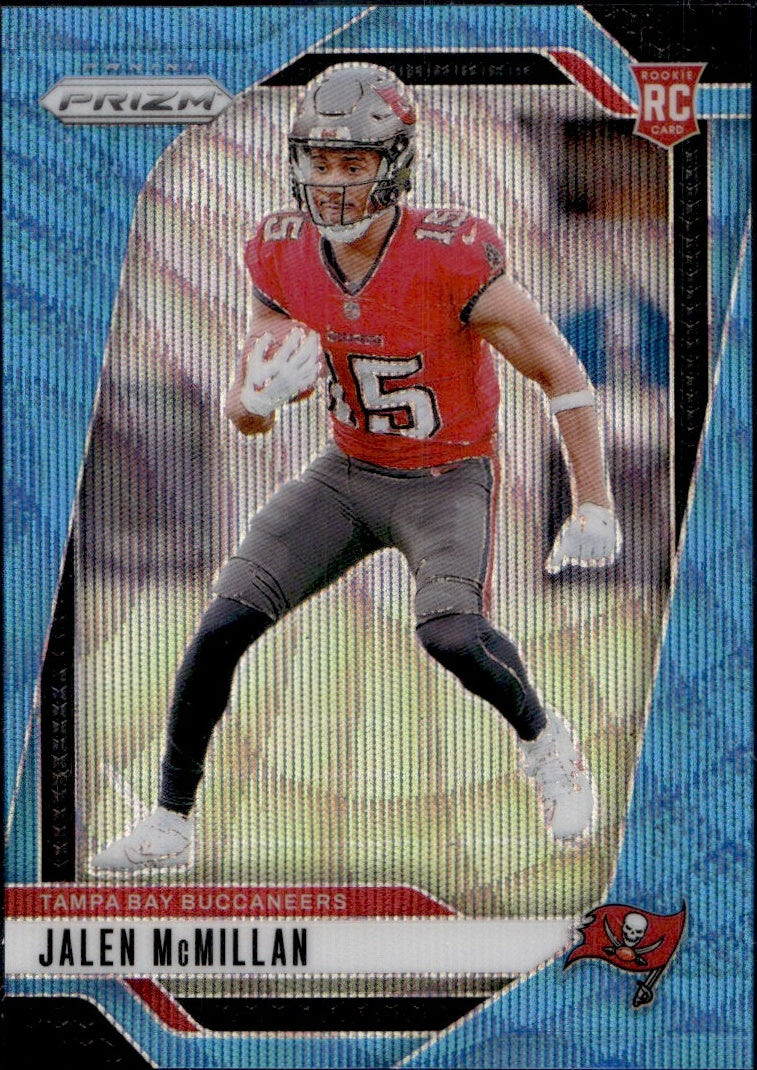 2024 Panini Prizm Rookie Blue Wave /230 #338 Jalen McMillan