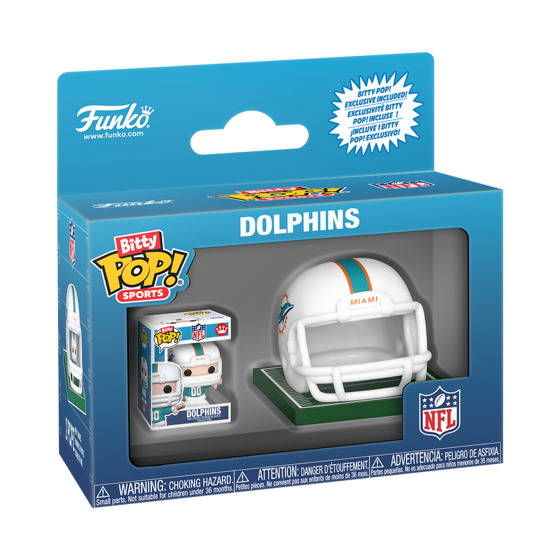 Funko Bitty Pop!: NFL - Miami Dolphins Helmet & Player