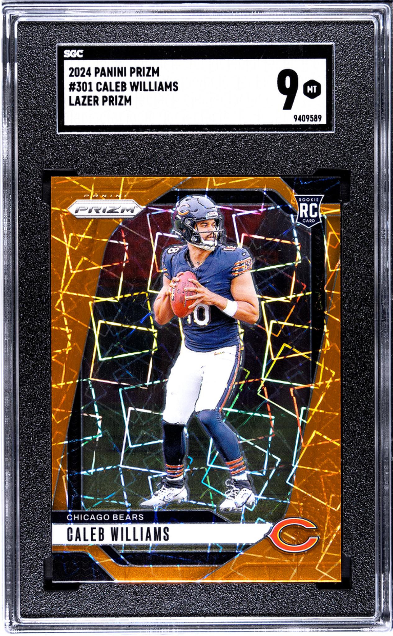 2024 Panini Prizm Lazer Prizm Caleb Williams #301 RC SGC 9