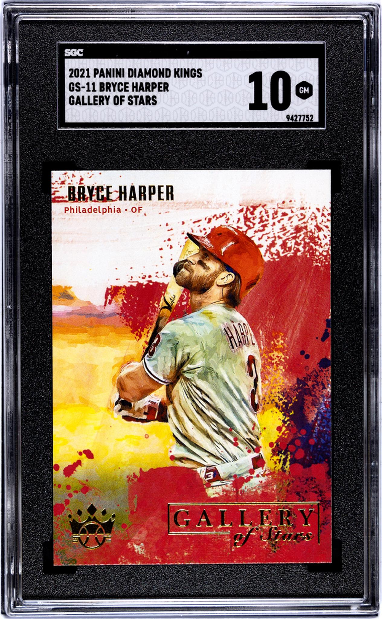 2021 Panini Diamond Kings Bryce Harper Gallery Of Stars SGC 10 Gem Mint