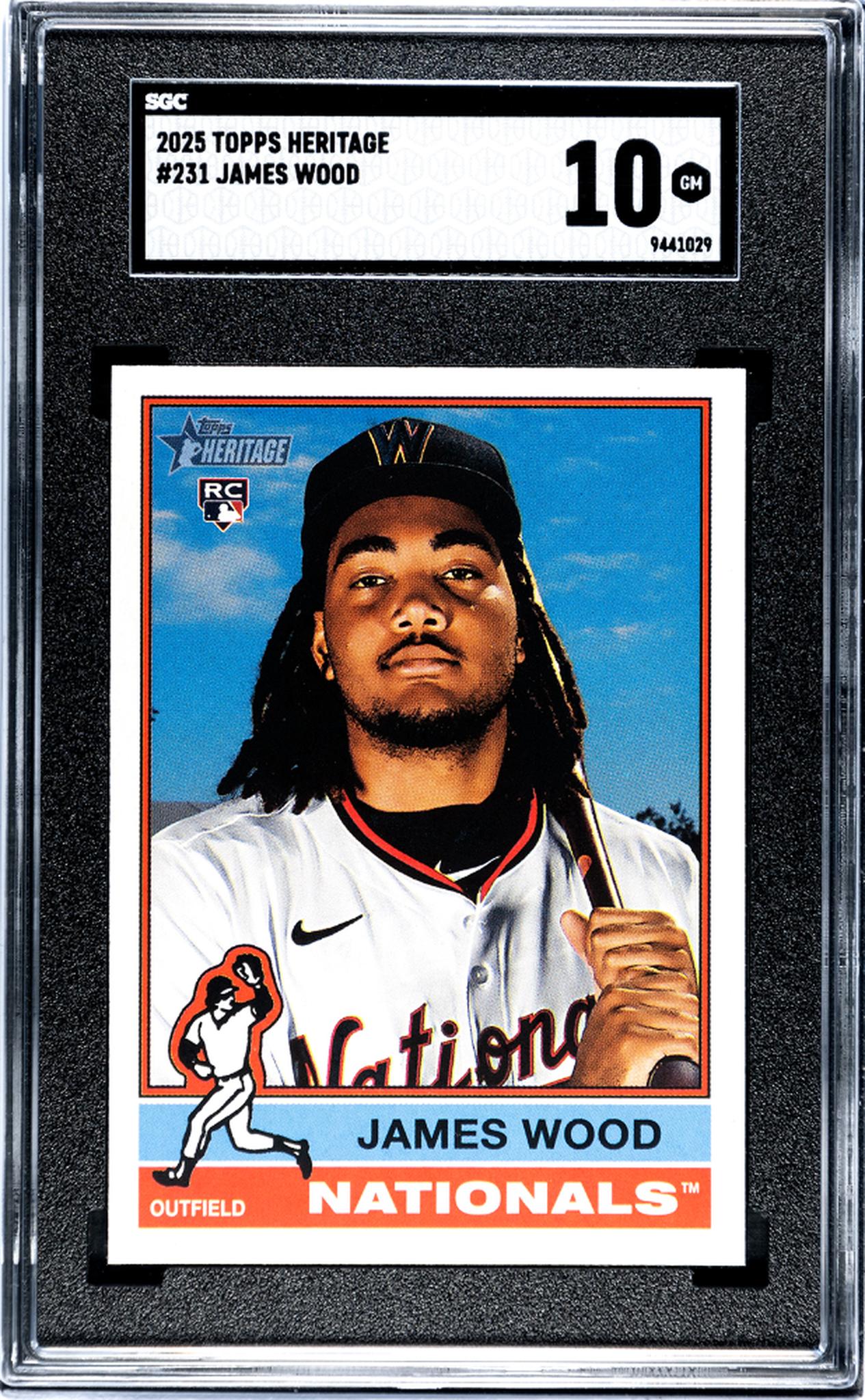 2025 Topps Heritage #231 James Wood SGC 10