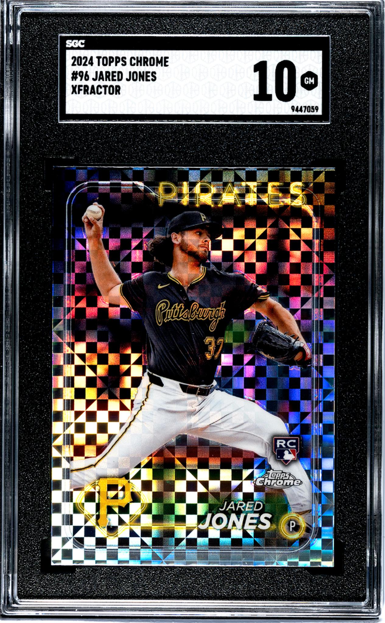 2024 Topps Chrome XFractor Jared Jones #96 RC SGC 10