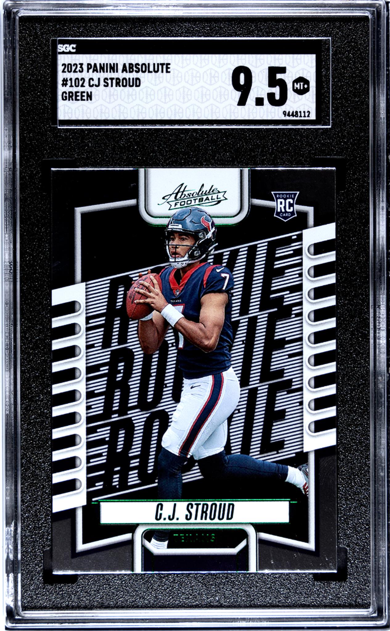 2023 Panini Absolute Green C.J. Stroud #102 RC SGC 9.5