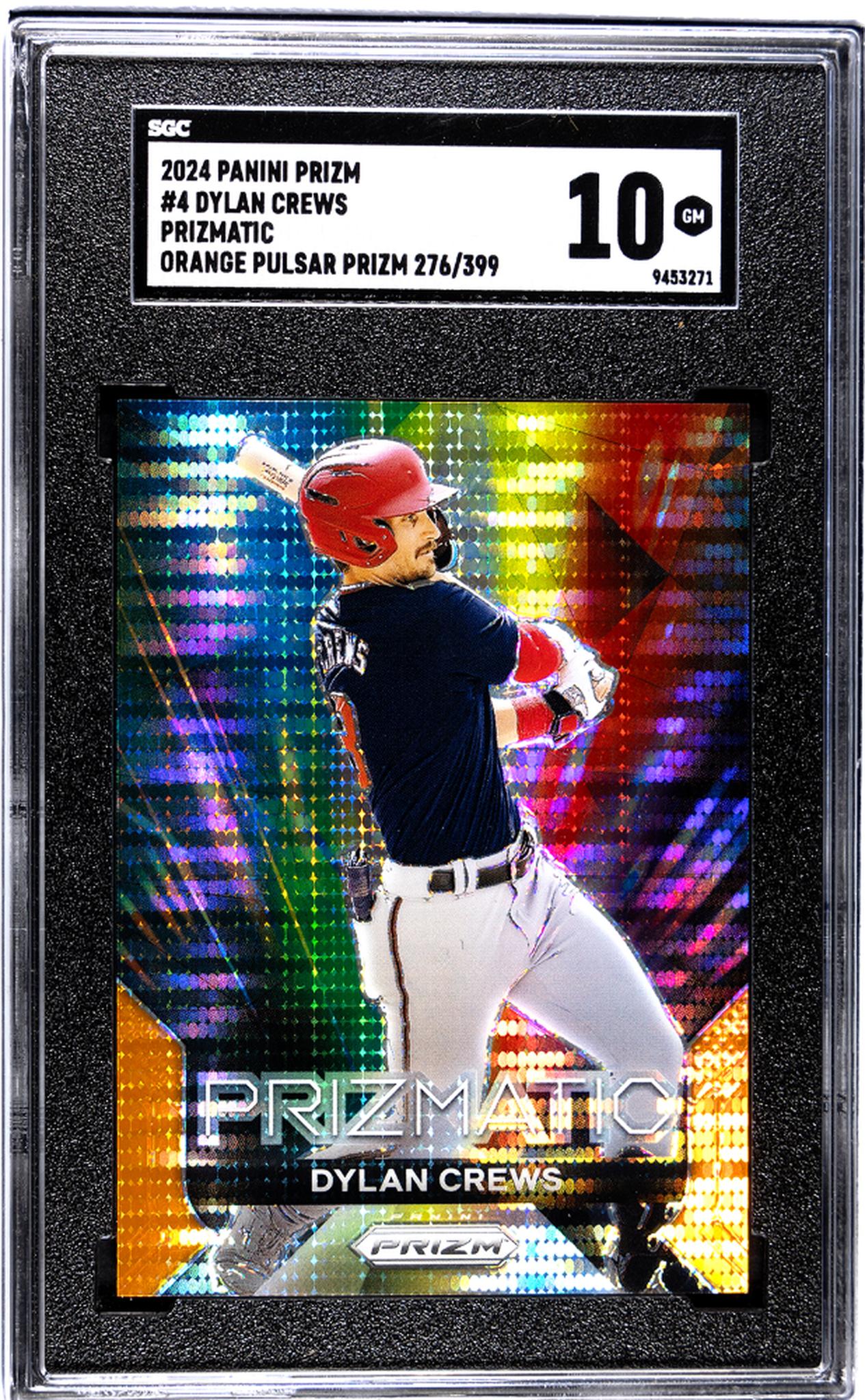 2024 Panini Prizm #4 Dylan Crews Prizmatic Orange Pulsar Prizm /399 SGC 10