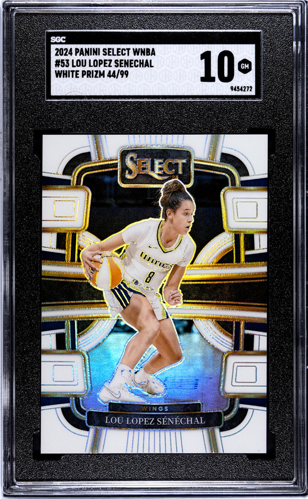 2024 Panini Select WNBA White Prizm Lou Lopez Senechal #53 /99 SGC 10