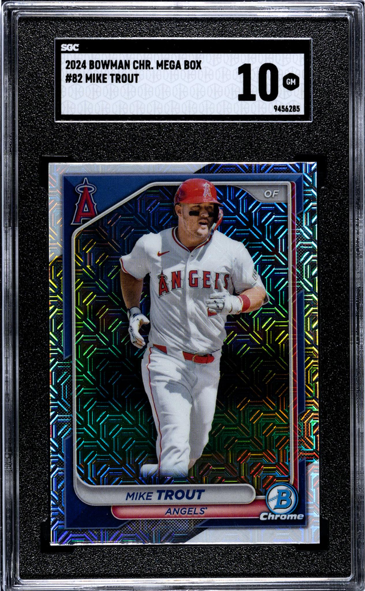 2024 Topps Bowman Chrome Mega Box Mojo Mike Trout #82 SGC 10