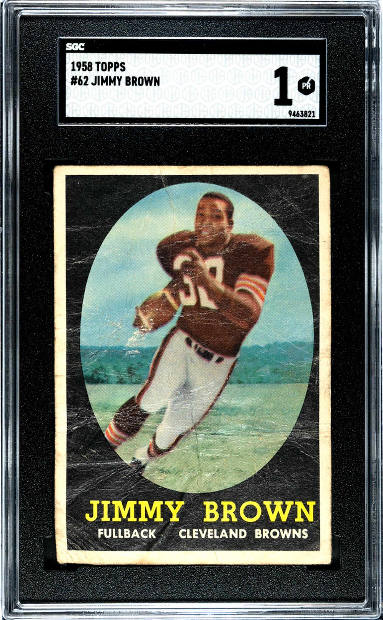 1958 Topps Jimmy Brown #62 RC SGC 1