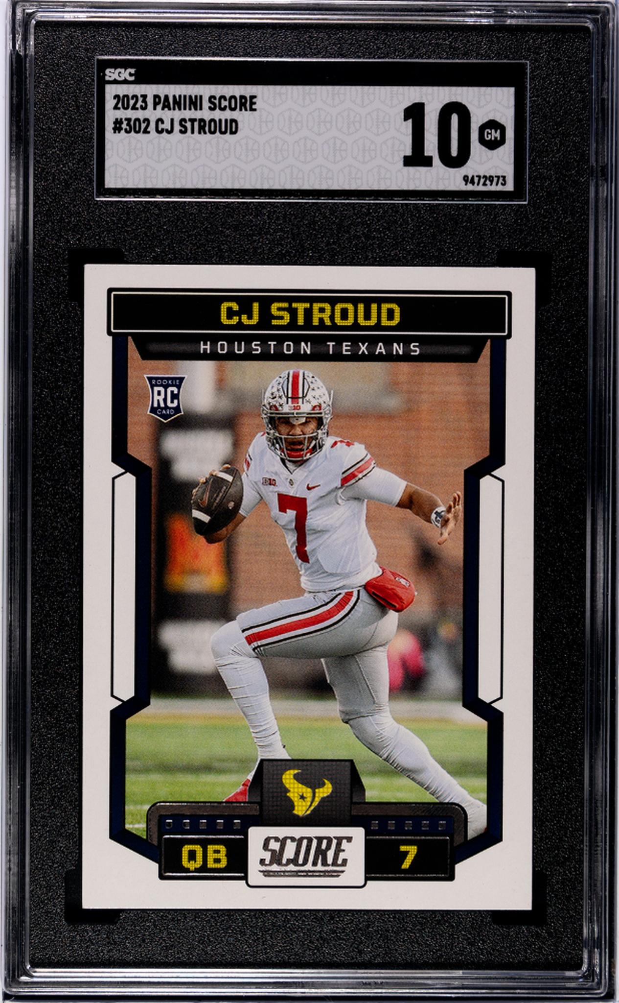 2023 Panini Score #302 CJ Stroud  Rookie  SGC 10