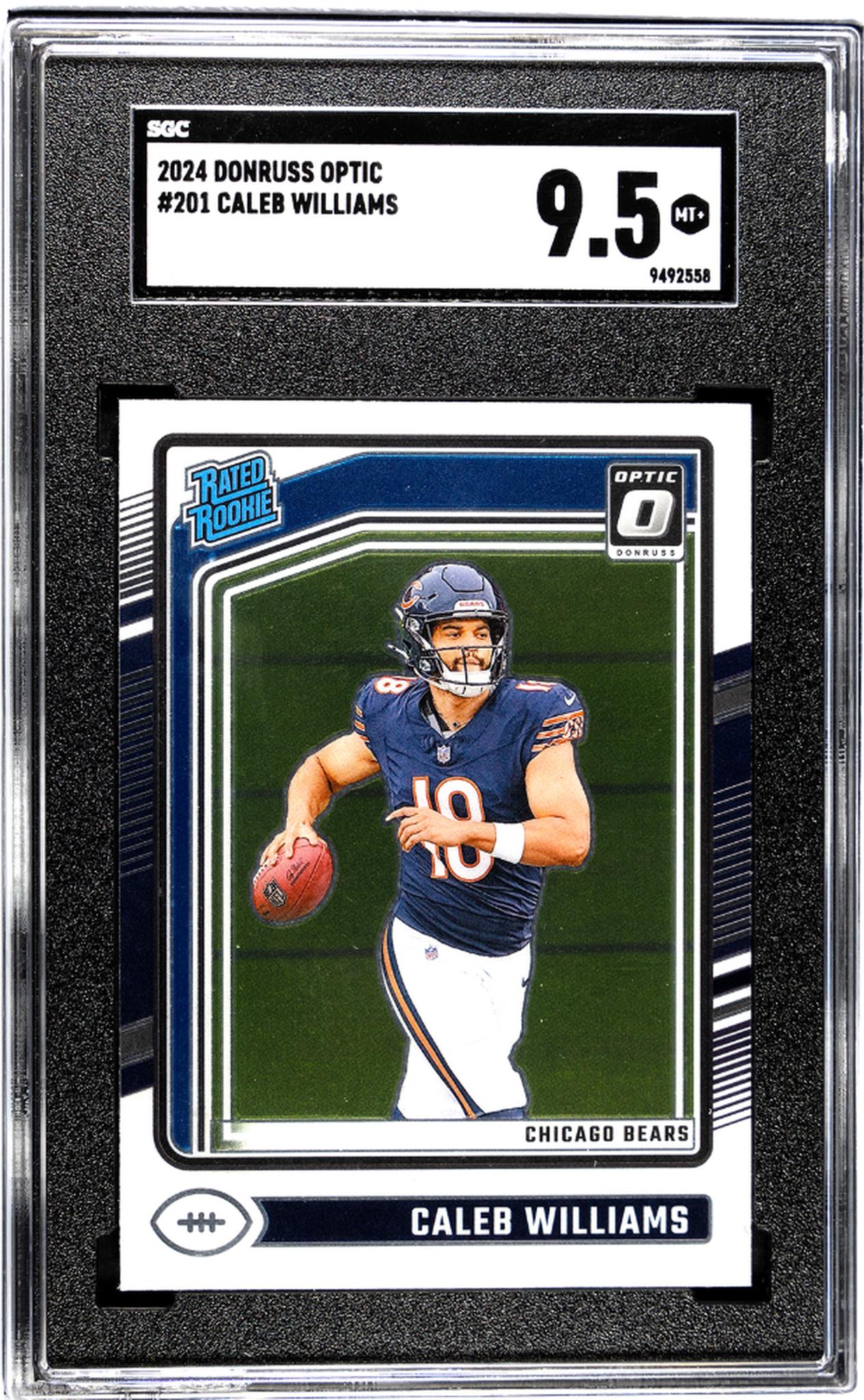 2024 Donruss Optic #201 Caleb Williams SGC 9.5