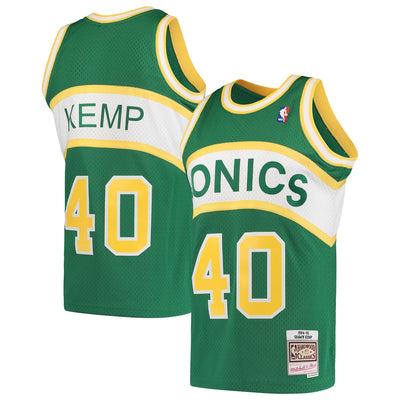 Shawn Kemp Seattle SuperSonics Mitchell & Ness 1994/95 Hardwood Classics Swingman Jersey - Green