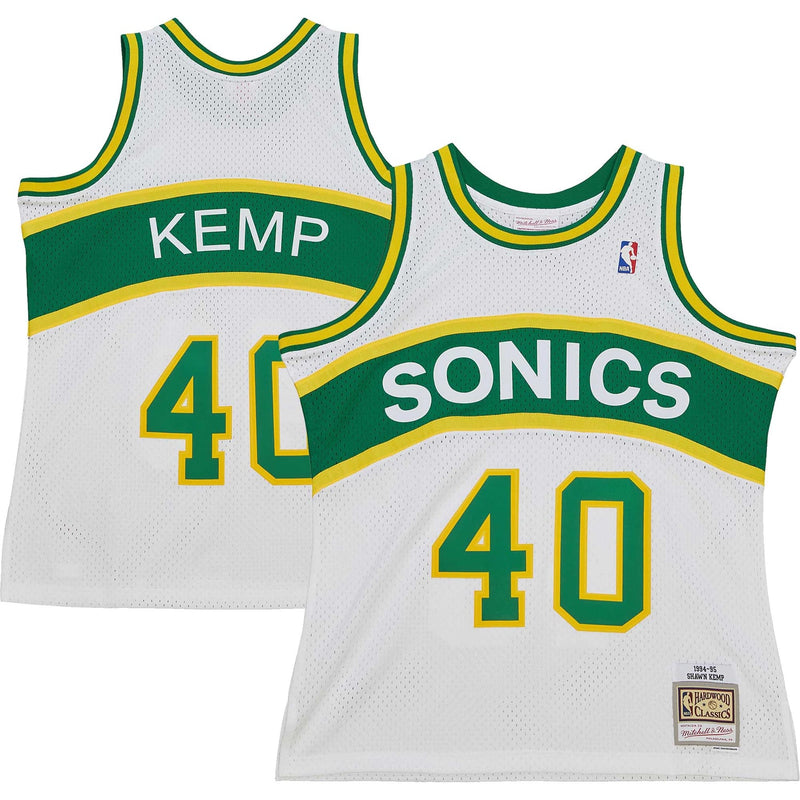 Shawn Kemp Seattle SuperSonics Mitchell & Ness 1994/95 Hardwood Classics Swingman Jersey - White