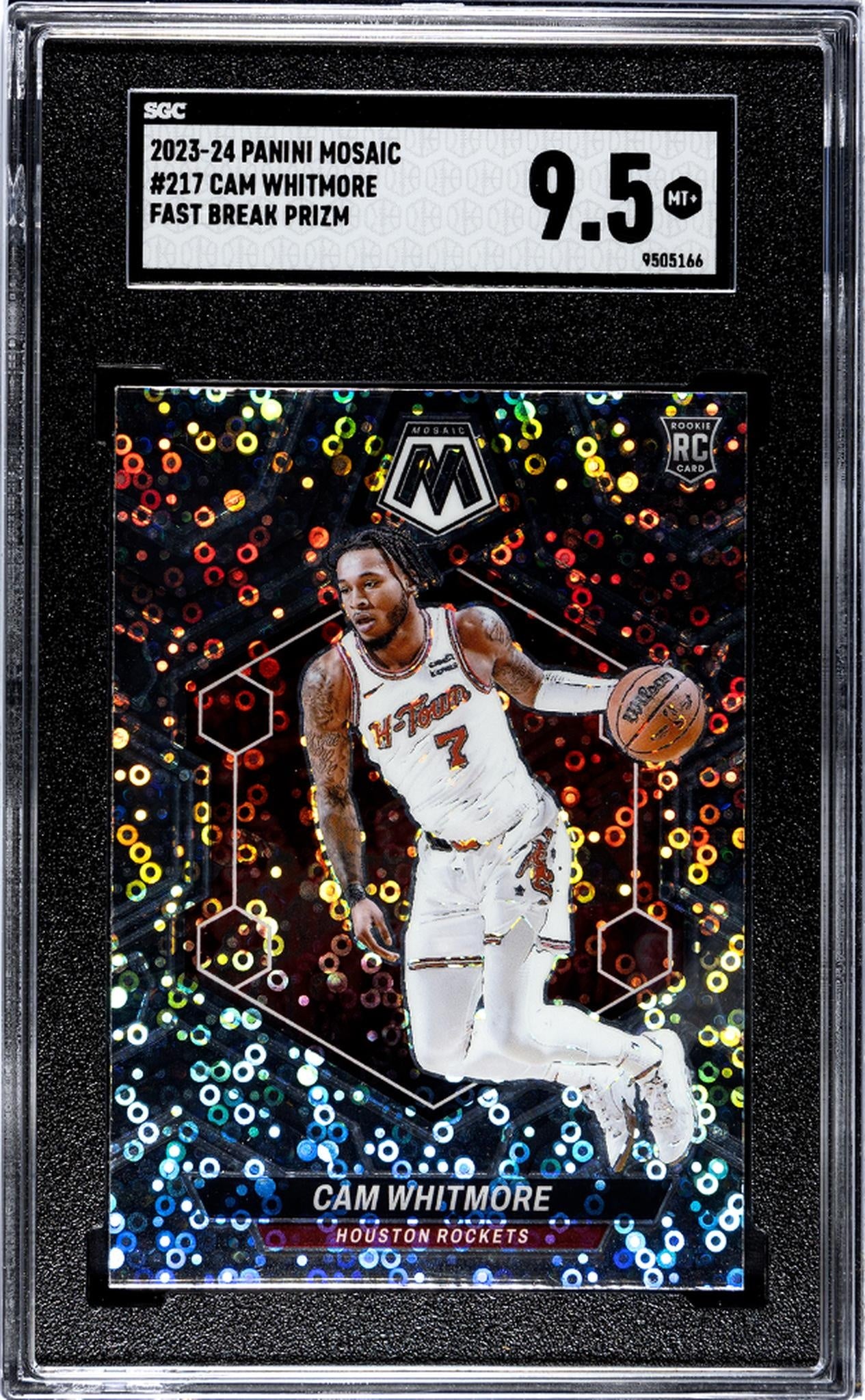 2023 Mosaic #217 Cam Whitmore Fast Break Prizm SGC 9.5