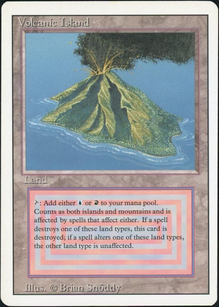 Magic The Gathering Volcanic Island Revised Edition