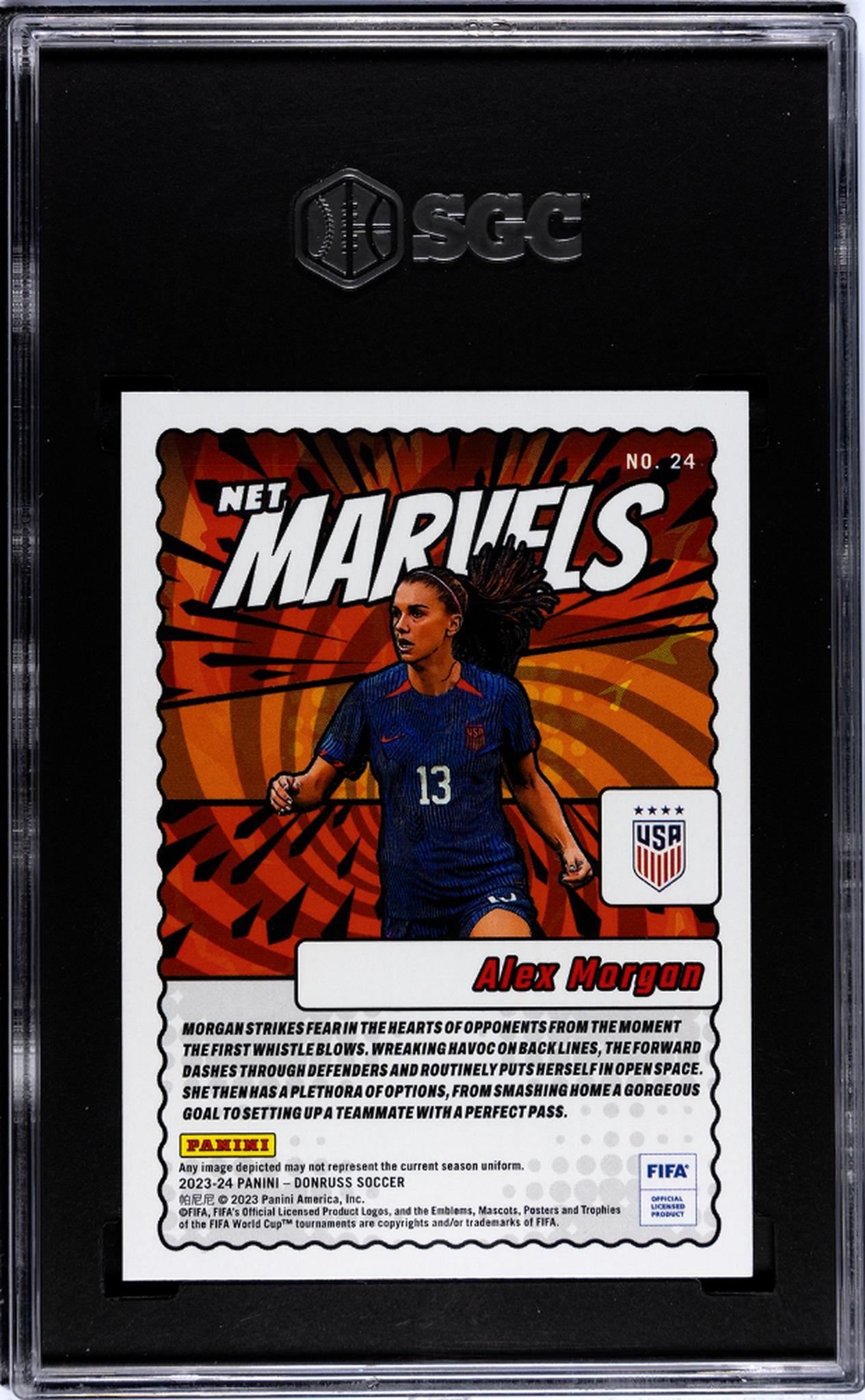 2023 Donruss #24 Alex Morgan Net Marvels SGC 9