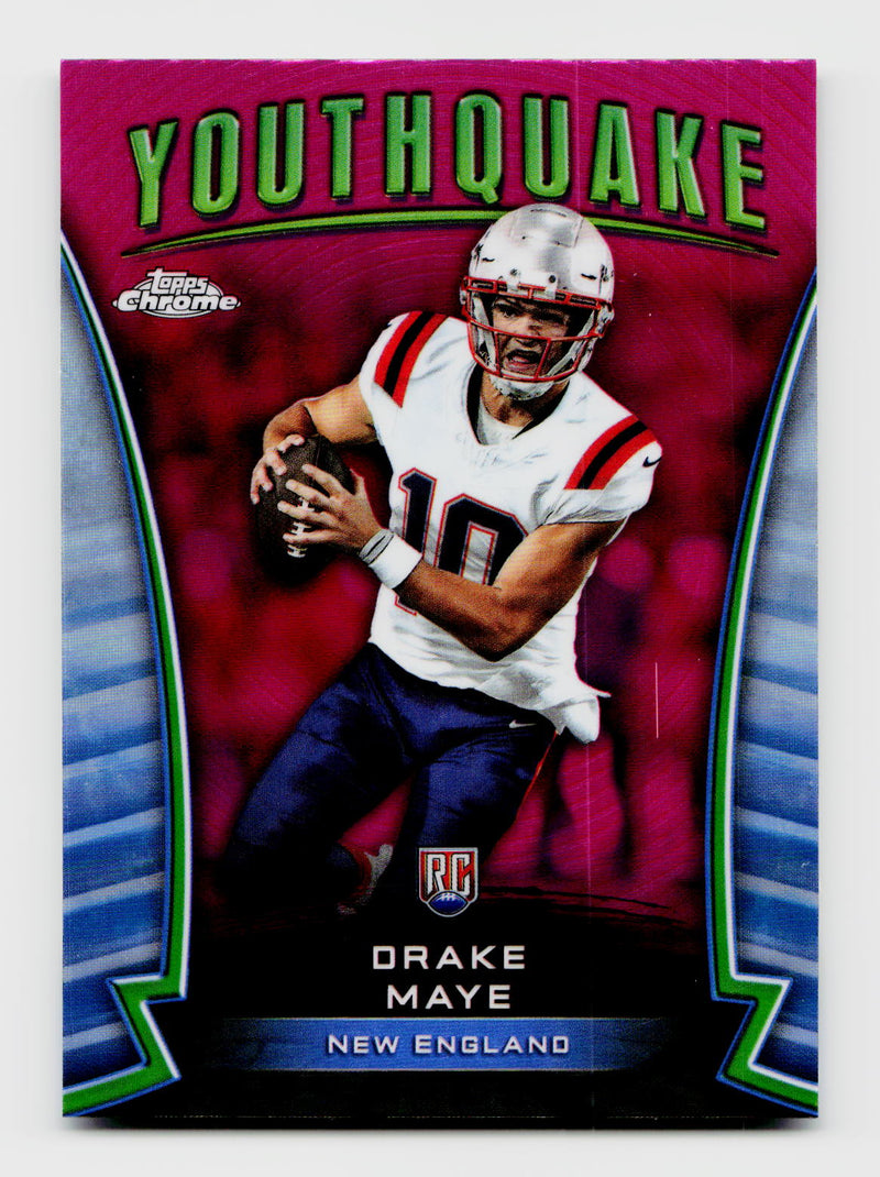 2024 Topps Chrome Drake Maye Pink Youthquake Rookie RC #Y-2