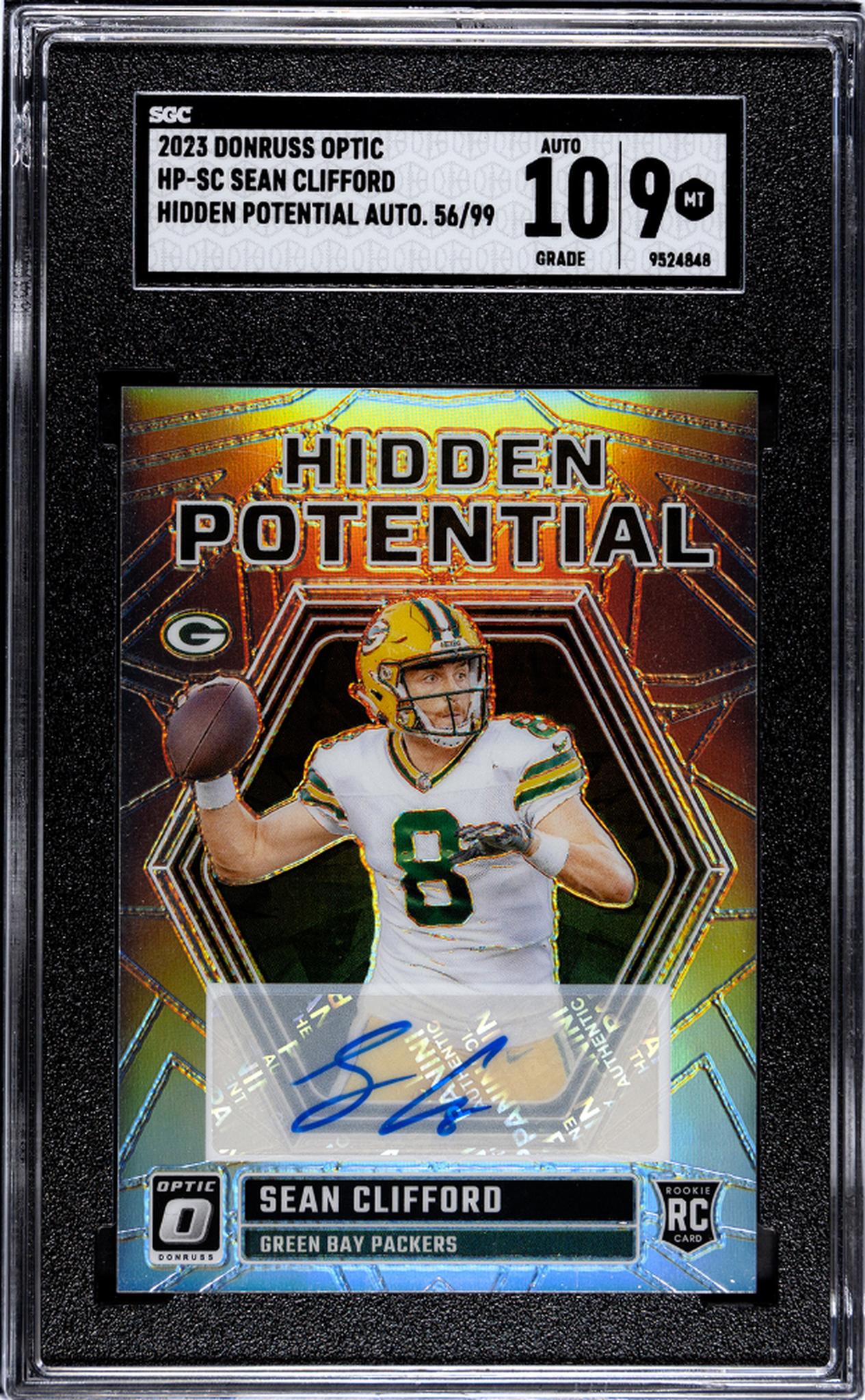 2023 Donruss Optic #HP-SC Sean Clifford Hidden Potential /99 SGC 9