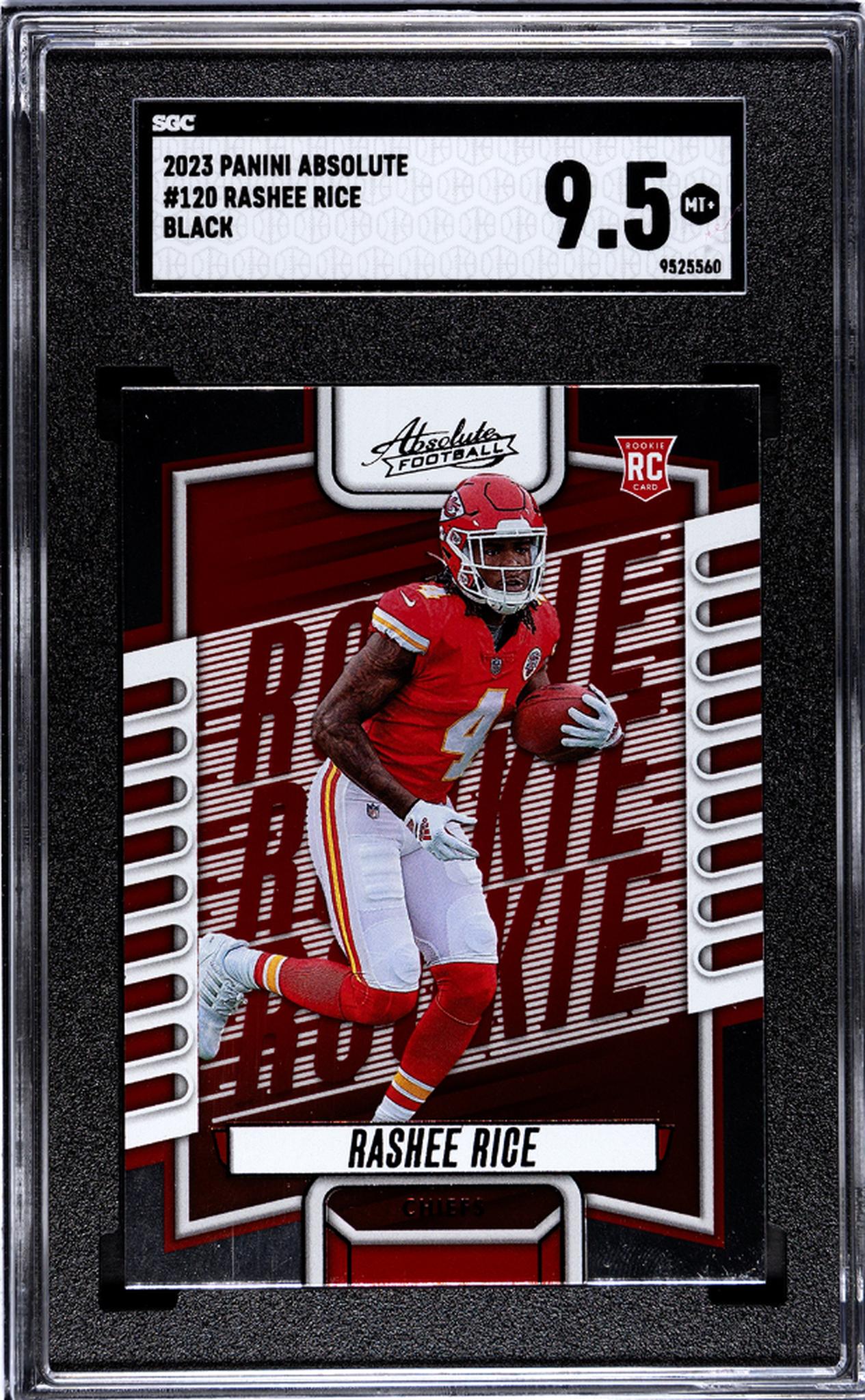 2023 Panini Absolute Black Rashee Rice #120 RC SGC 9.5