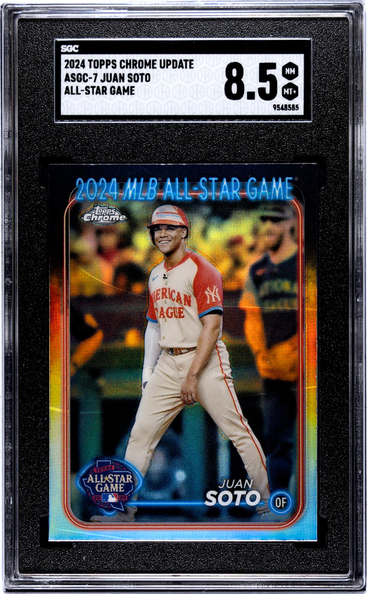2024 Topps Chrome #ASGCC-7 Juan Soto 2024 MLB All-Star Game SGC 8.5