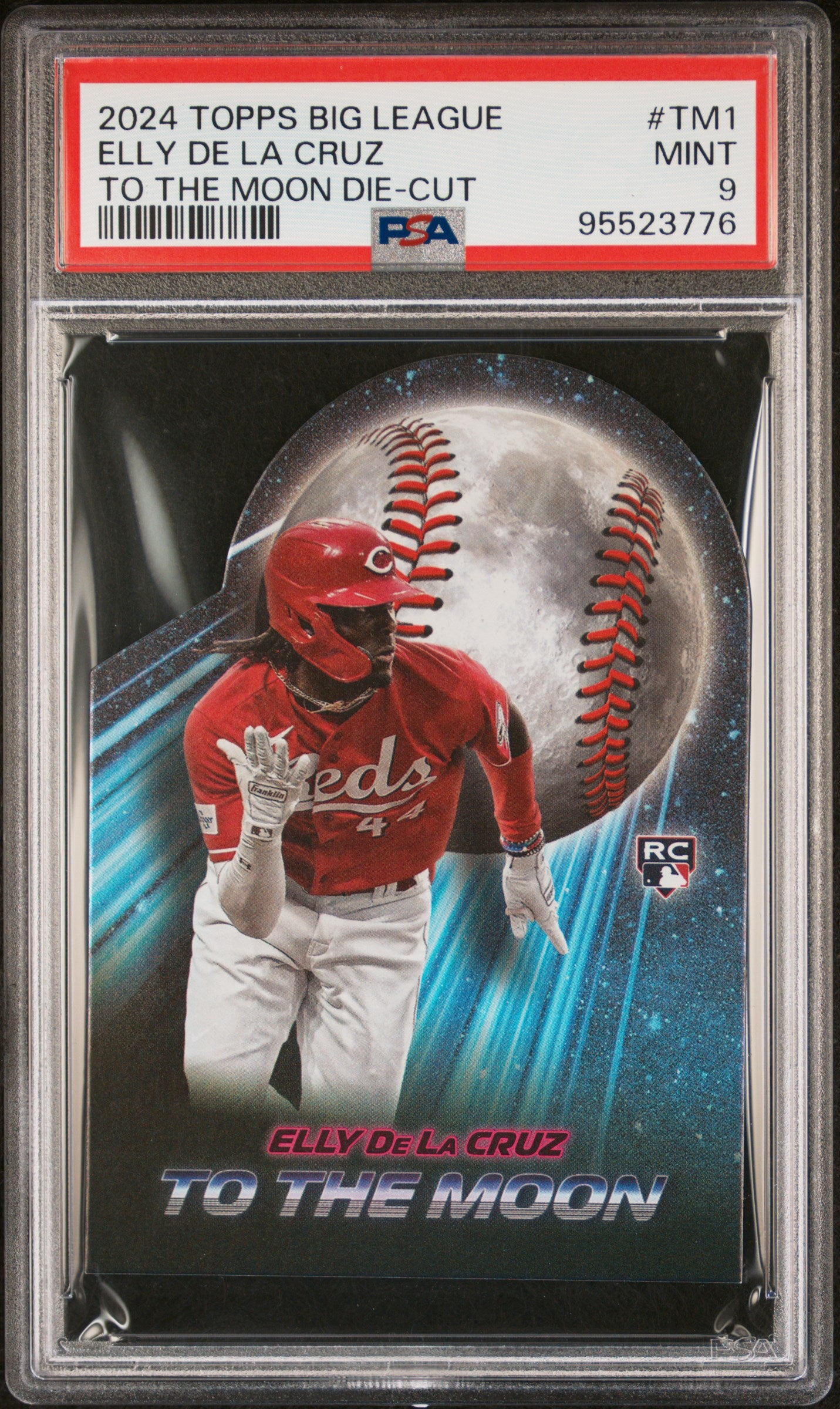 2024 Topps Big League To The Moon Die-Cut Elly De La Cruz #TM-1 RC PSA 9