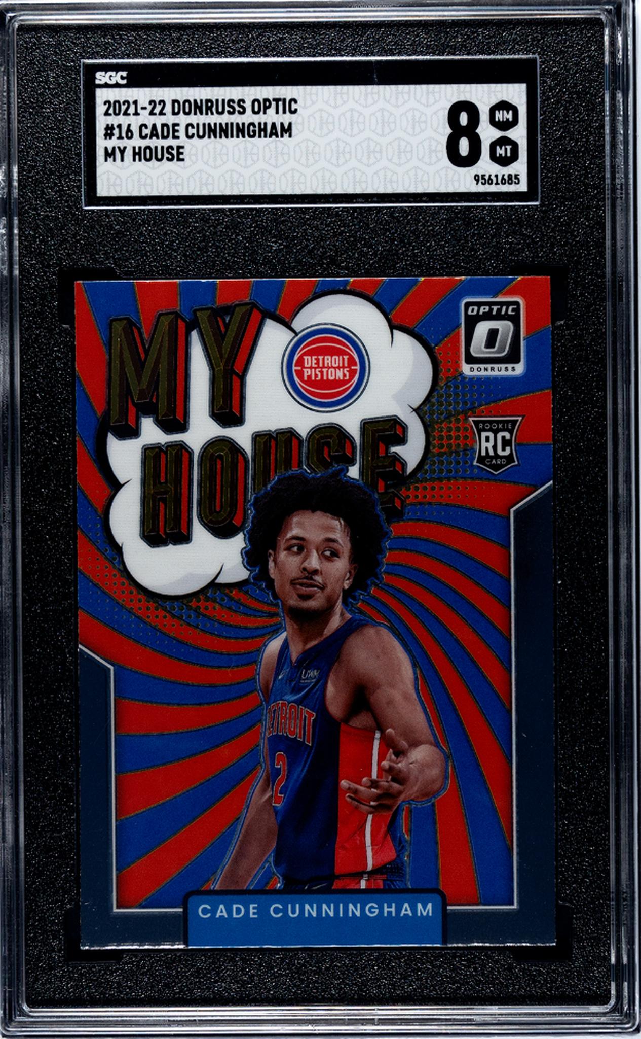 2021-22 Panini Donruss Optic My House Cade Cunningham #16 RC SGC 8