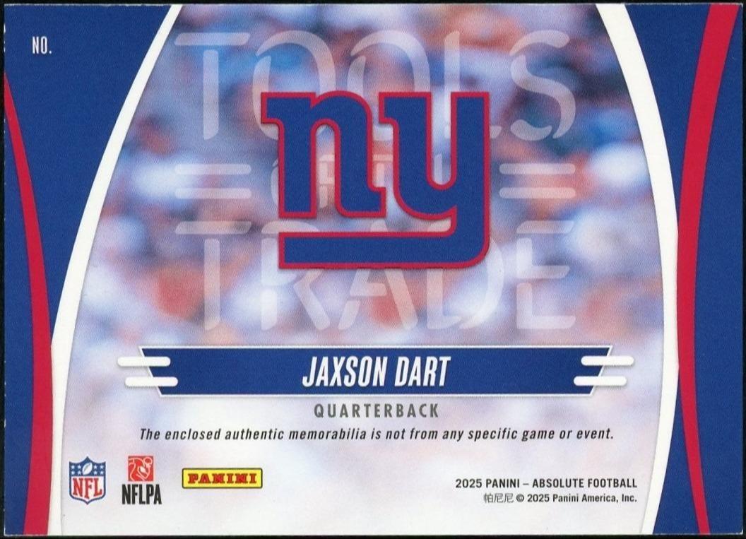 2025 Absolute Jaxson Dart Tools Of The Trade /49
