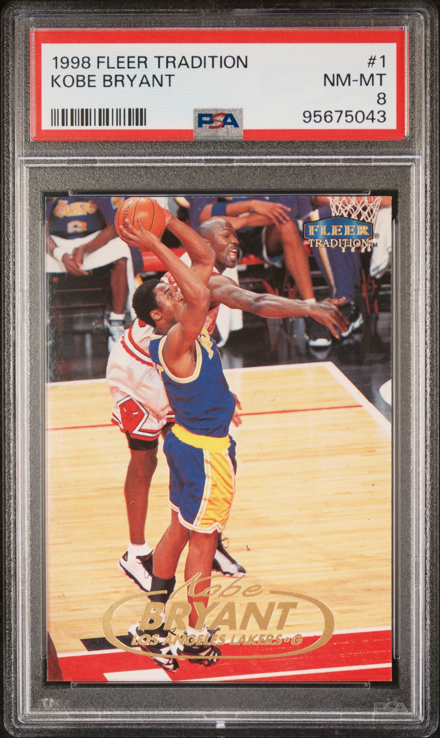 1998 Fleer Tradition Kobe Bryant #1 PSA 8