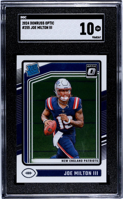 2024 Donruss Optic #255 Joe Milton III SGC 10