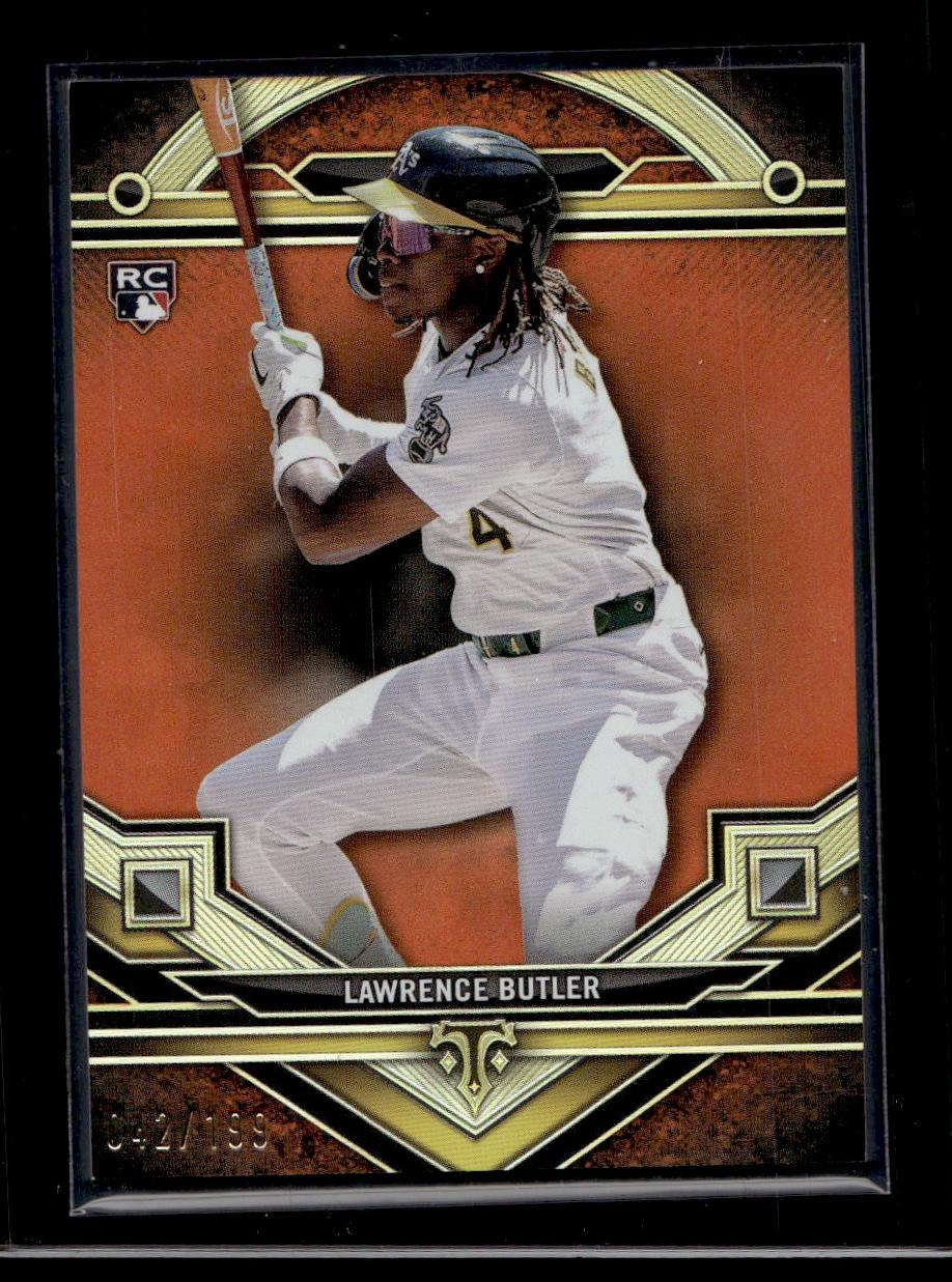 2024 Topps Triple Threads #174 Lawrence Butler Rookie /199 Oakland Athletics