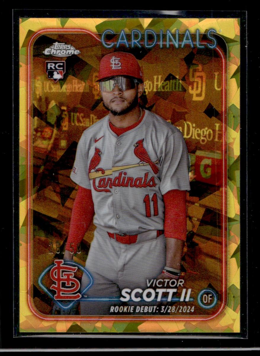 2024 Topps Chrome #USCS77 Victor Scott II Sapphire Rookie /50