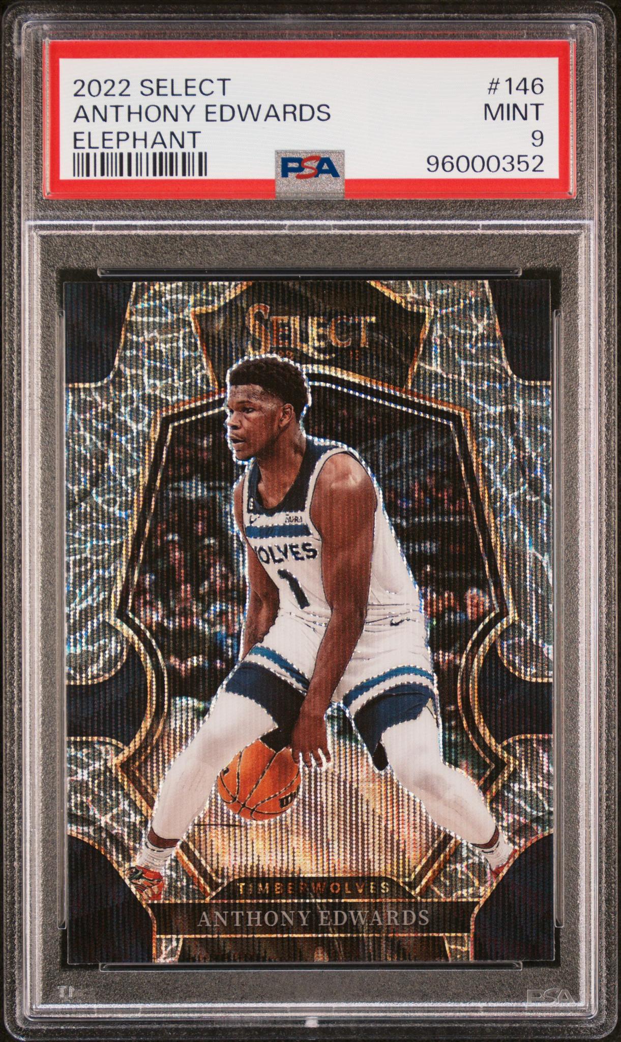 2022 Select #146 Anthony Edwards Elephant PSA 9