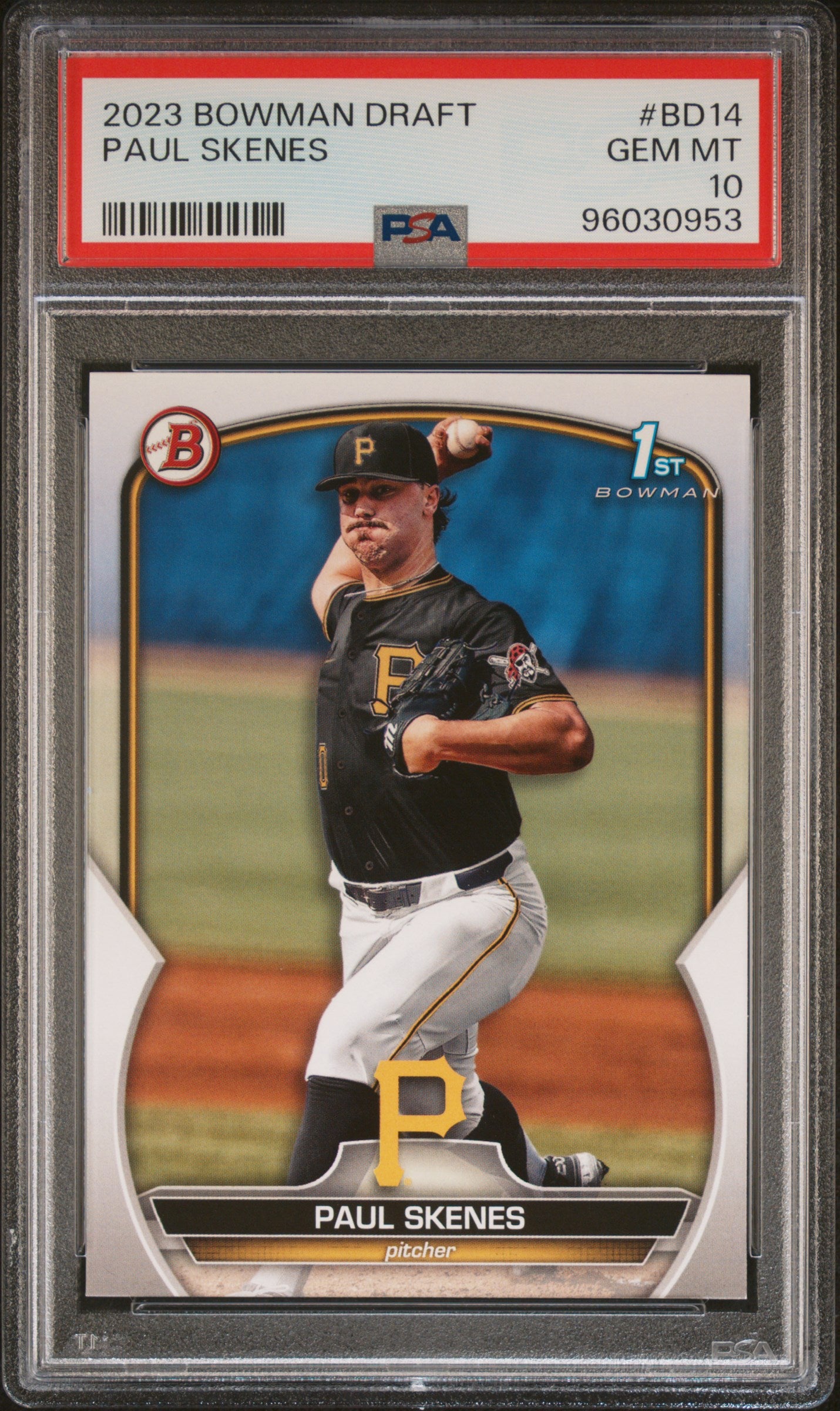 2023 Topps Bowman Draft Paul Skenes #BD14 1st Bowman PSA 10