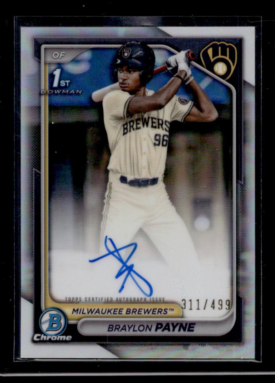 2024 Bowman Chrome #CPA-BP Braylon Payne 1st Bowman Refractor Rookie /499