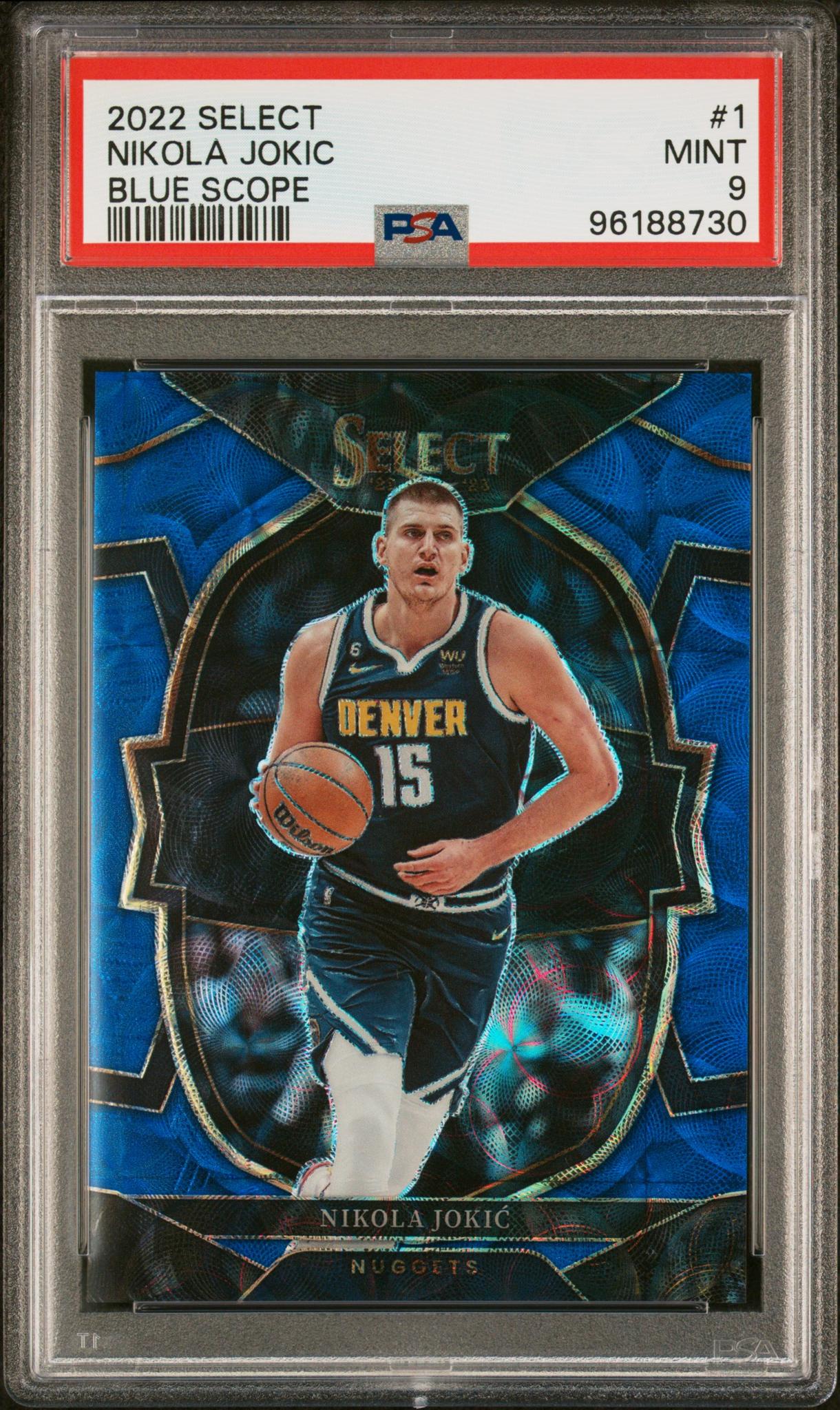 2022 Select #1 Nikola Jokic Blue Scope /249 PSA 9