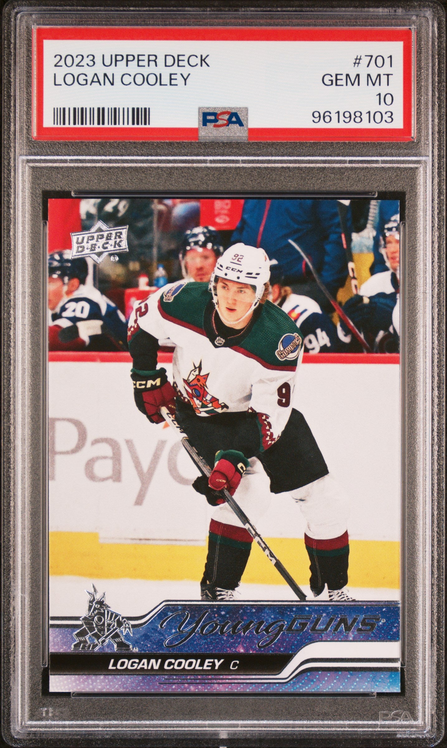 2023 Upper Deck Logan Cooley #701 PSA 10