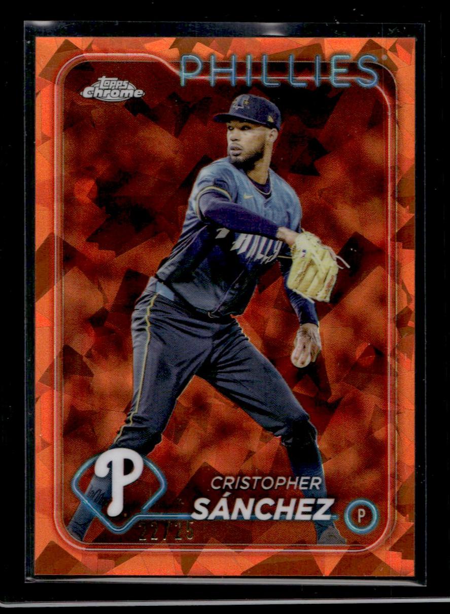 2024 Topps Chrome #USC32 Cristopher Sánchez Sapphire Orange /75