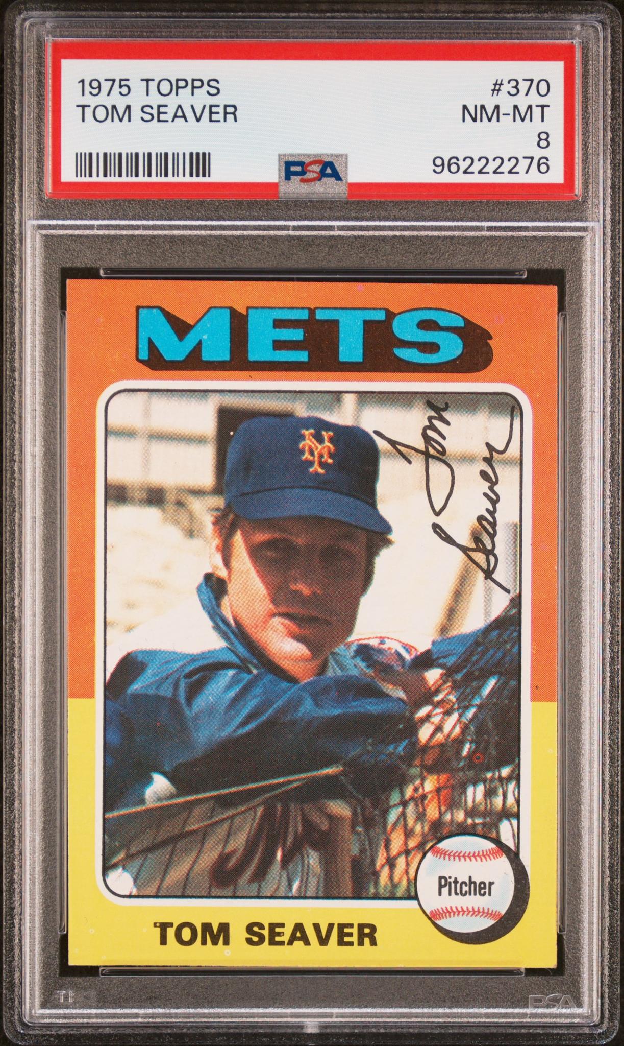 1975 Topps #370 Tom Seaver PSA 8