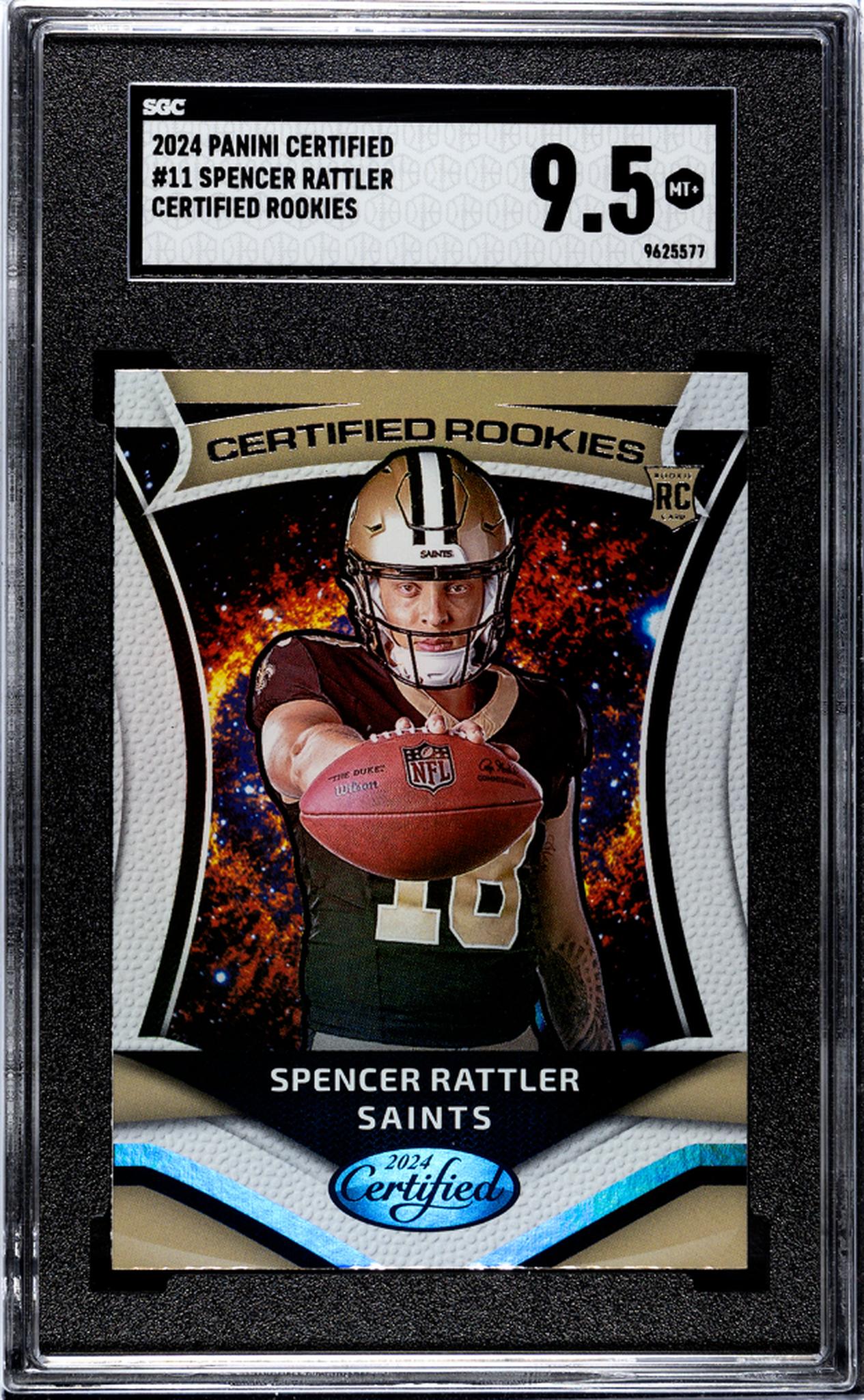 2024 Panini Certified #11 Spencer Rattler Certified Rookies SGC 9.5