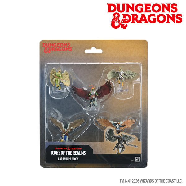 Dungeons & Dragons Icons of the Realms Aarakocra Flock (5 Miniatures)