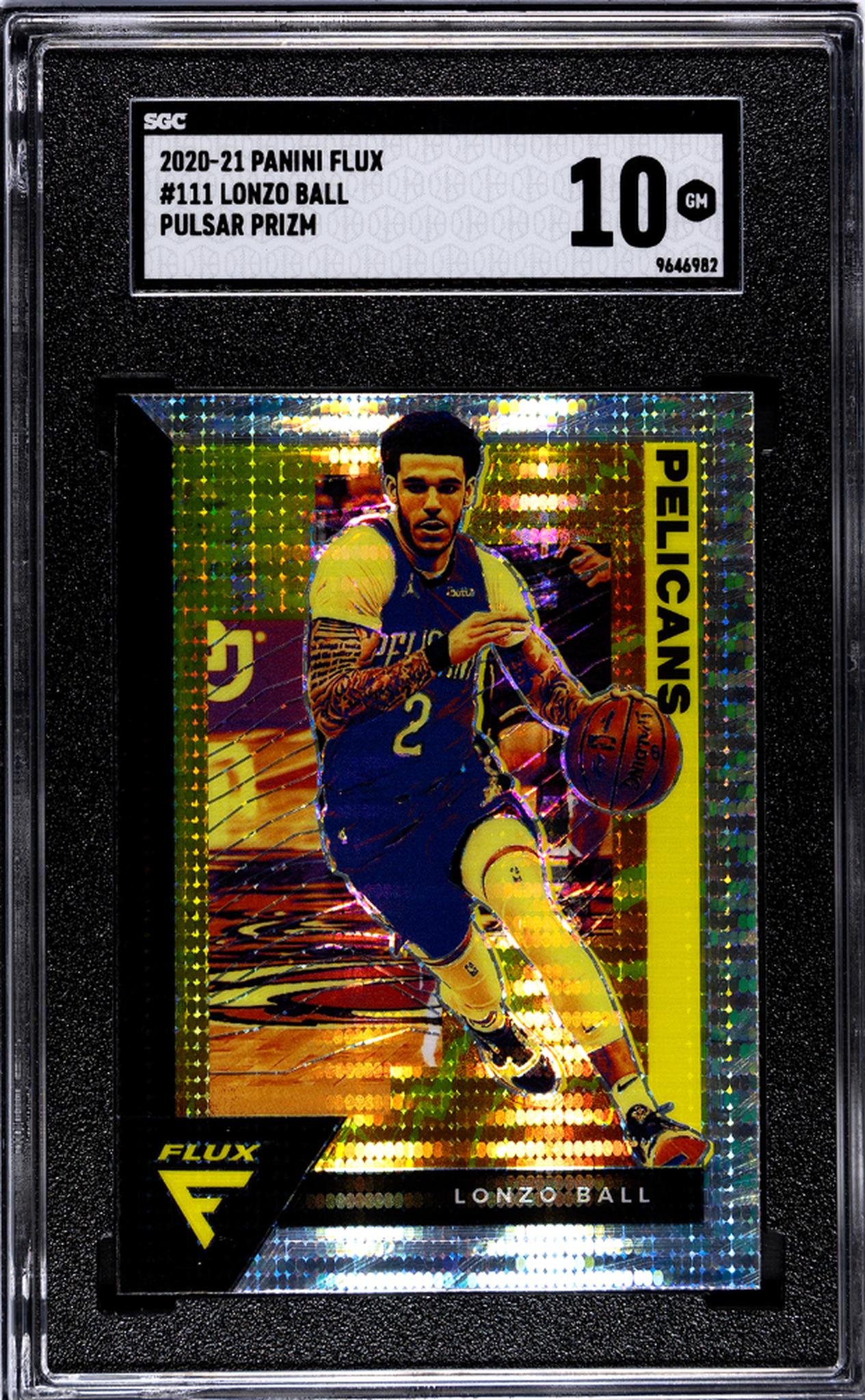 2020-21 Panini Flux Pulsar Lonzo Ball #111 SGC 10
